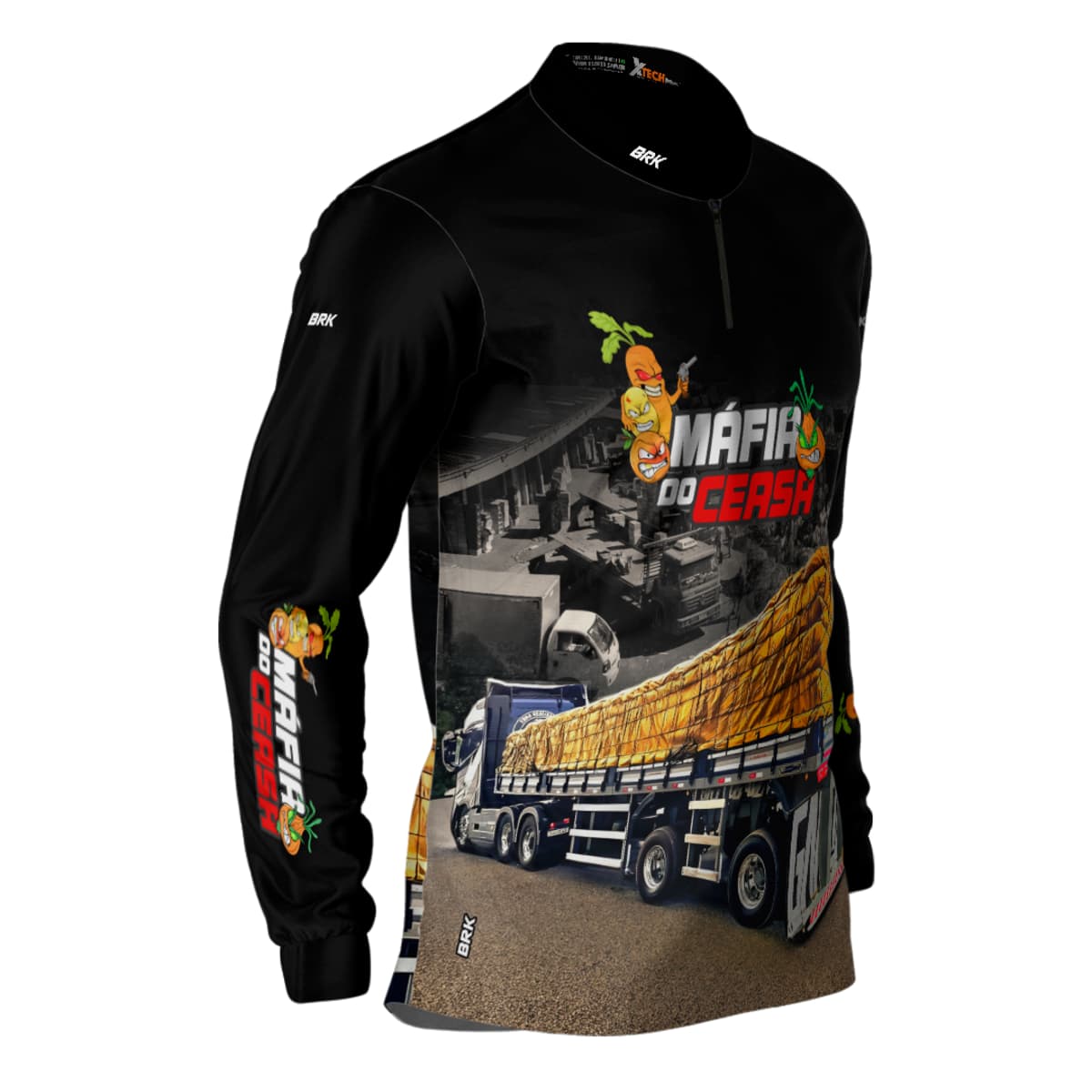 Camisa de Caminhão Brk Máfia do Ceasa com UV50+