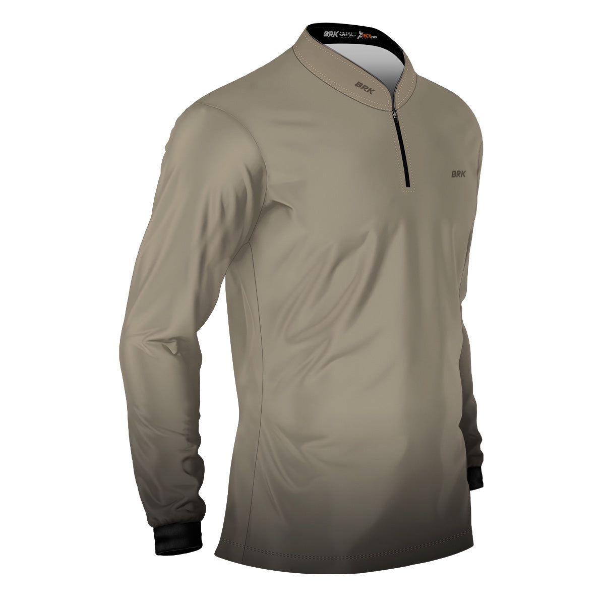 Camisa Motociclismo Brk Unissex Basic Areia com Proteção Solar UV50+