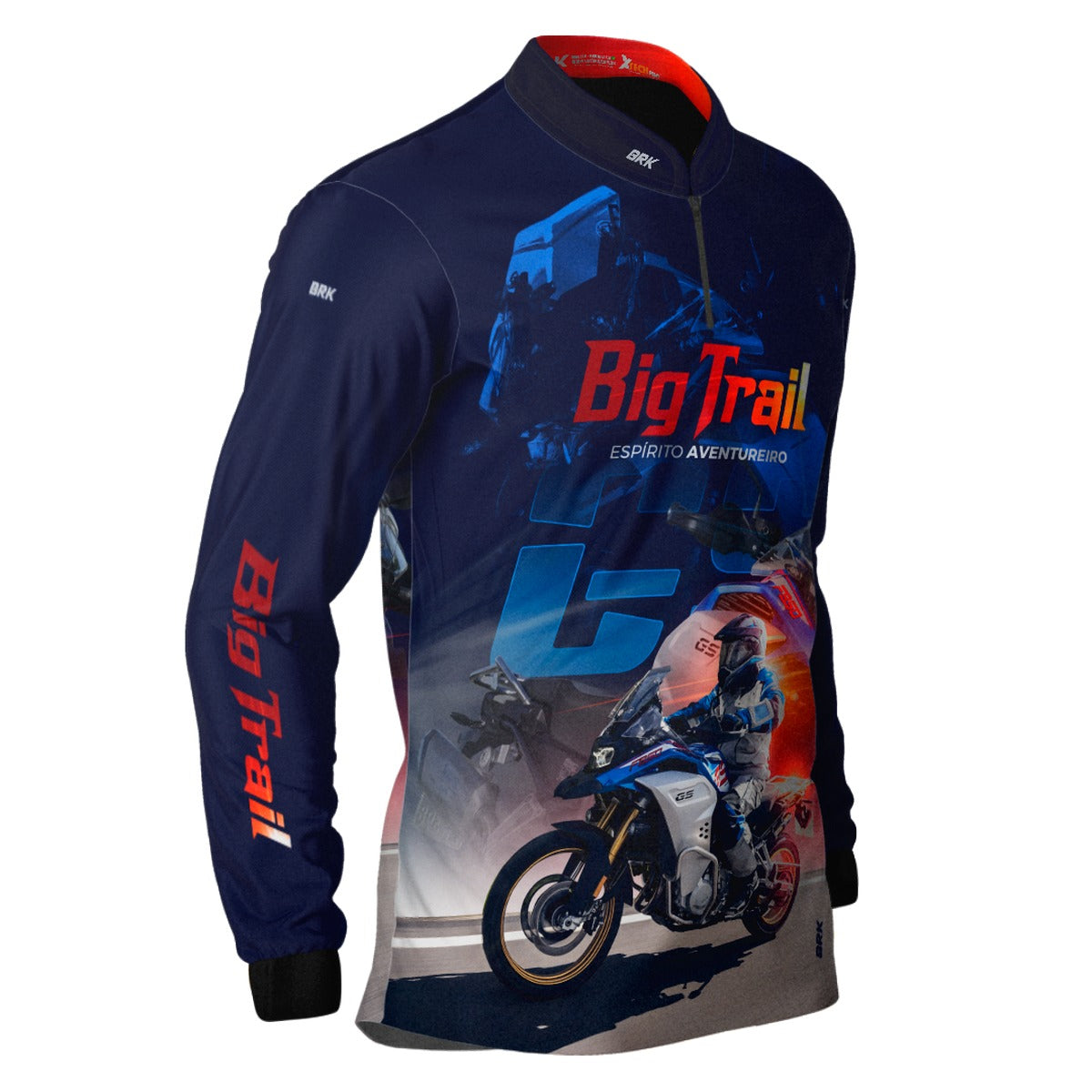 Camisa Motociclismo BRK F 850 GS Premium Azul com UV50+