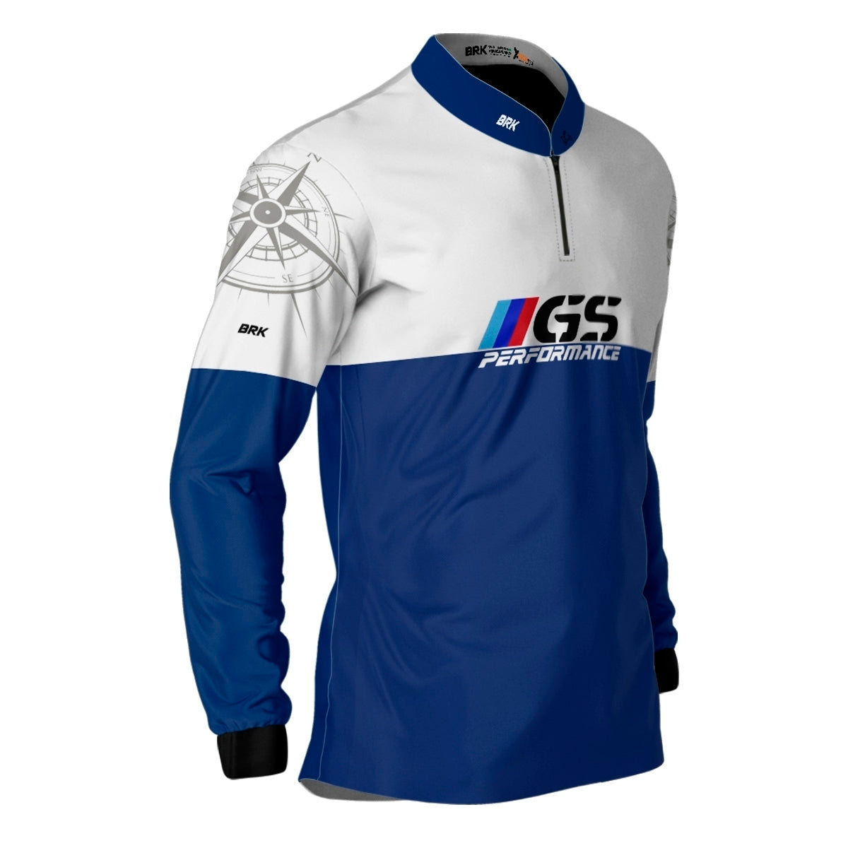 Kit Casal Camisas UV50 GS BMW Performance Azul com Proteção UV50