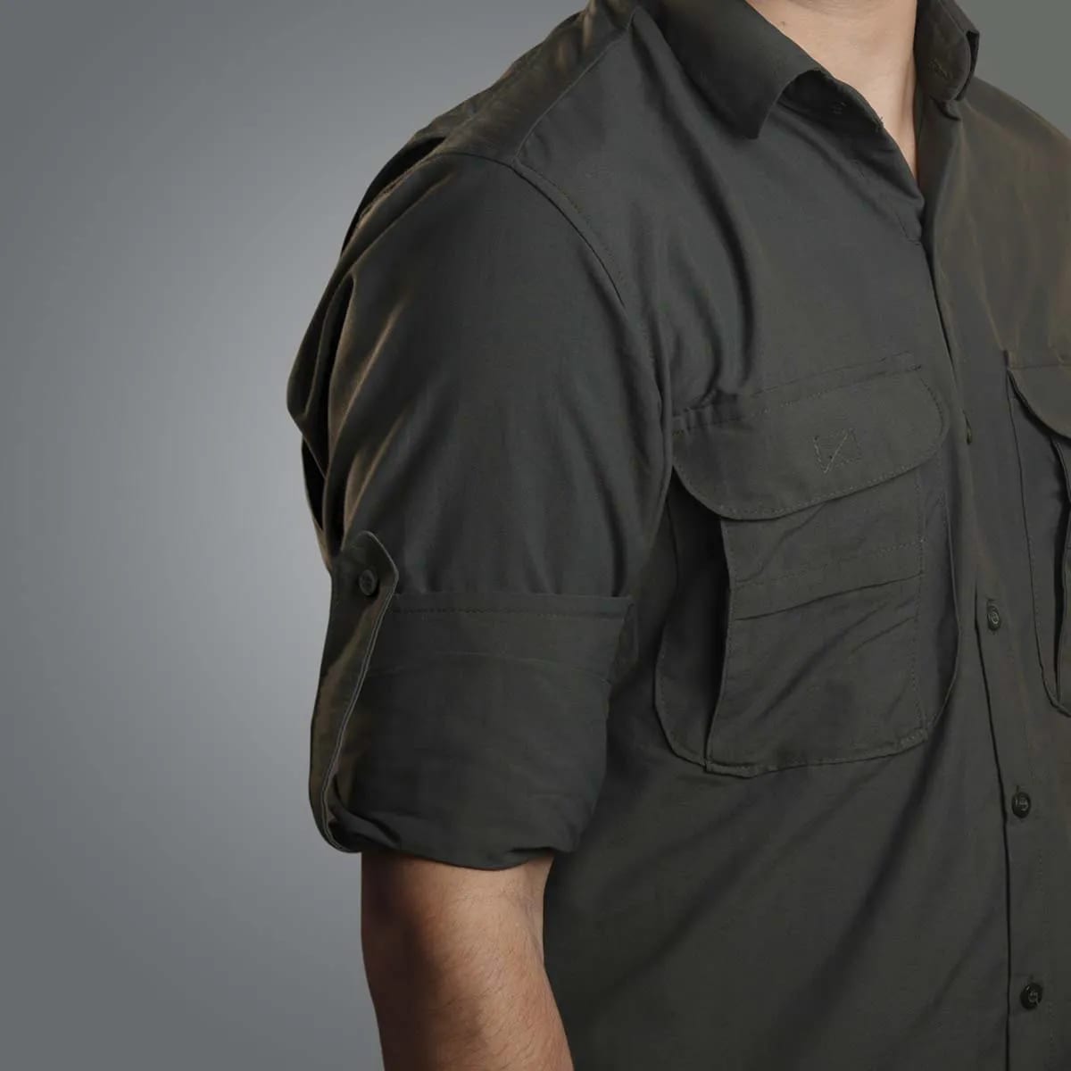 Camisa de Botão Brk Chumbo com Proteção UV50+