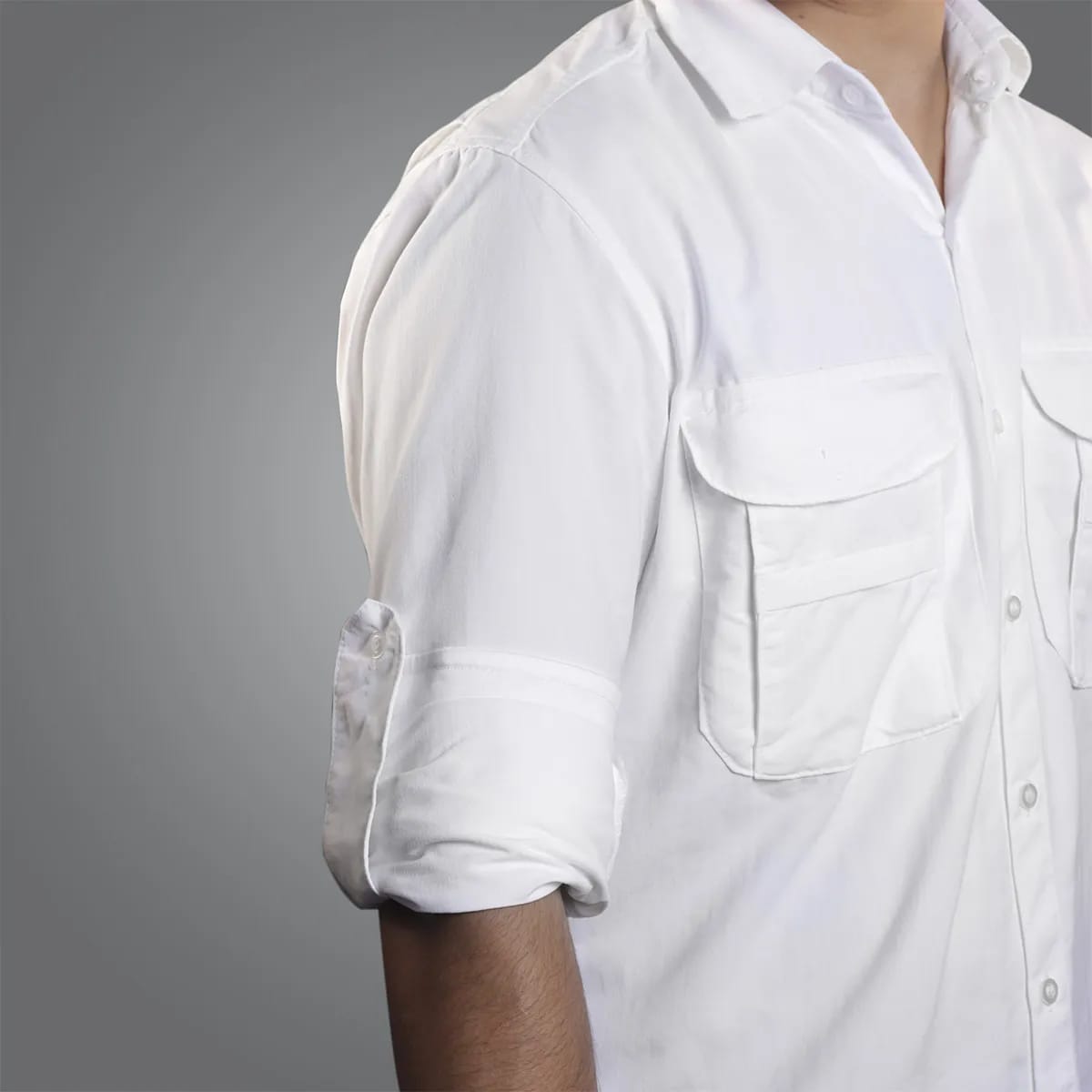 Camisa de Botão Brk Branca com Proteção UV50+