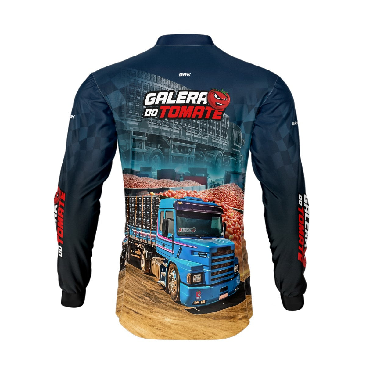 Camisa de Caminhão Brk Galera do Tomate com Proteção Solar UV50+