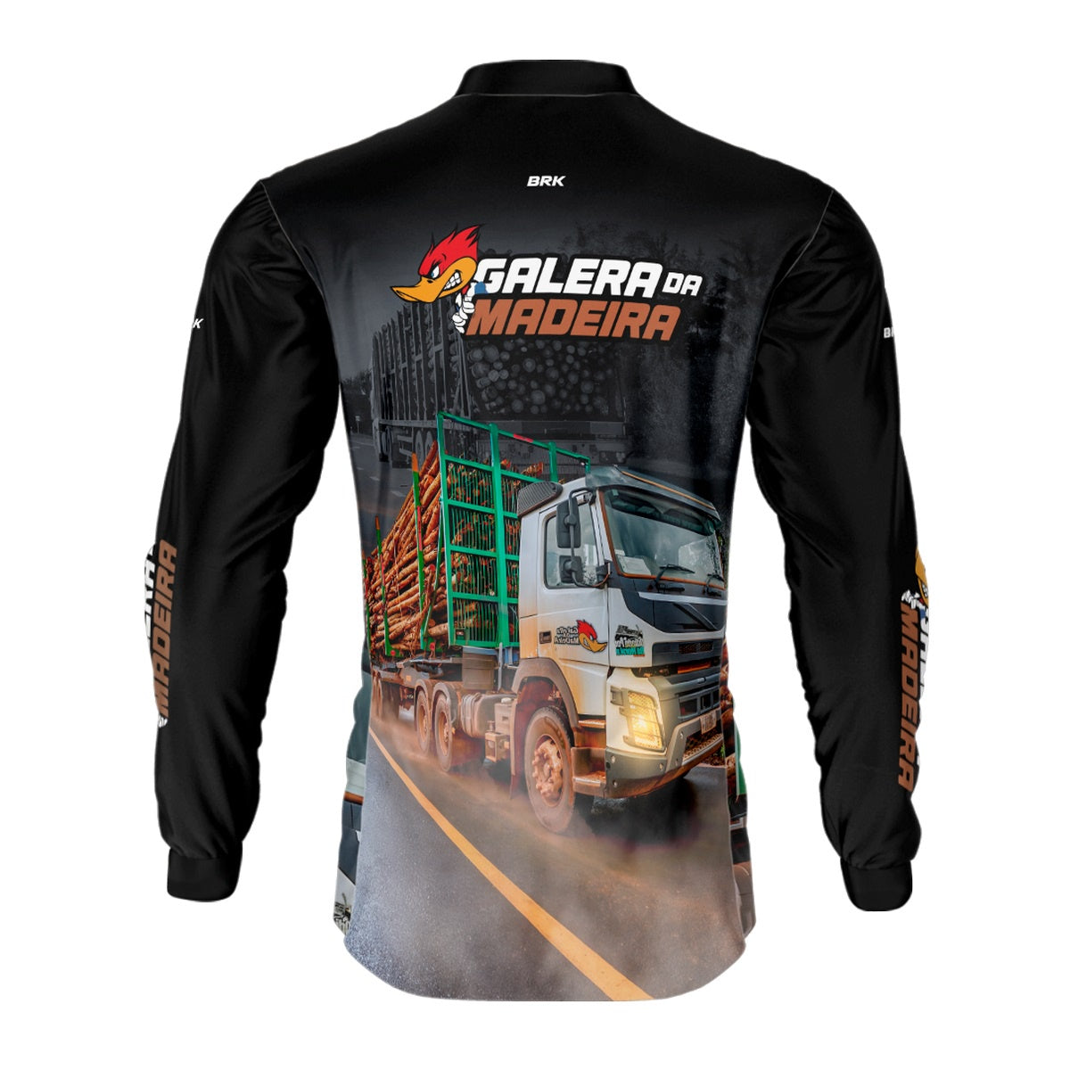 Camisa de Caminhão Brk Galera da Madeira com Proteção UV50+