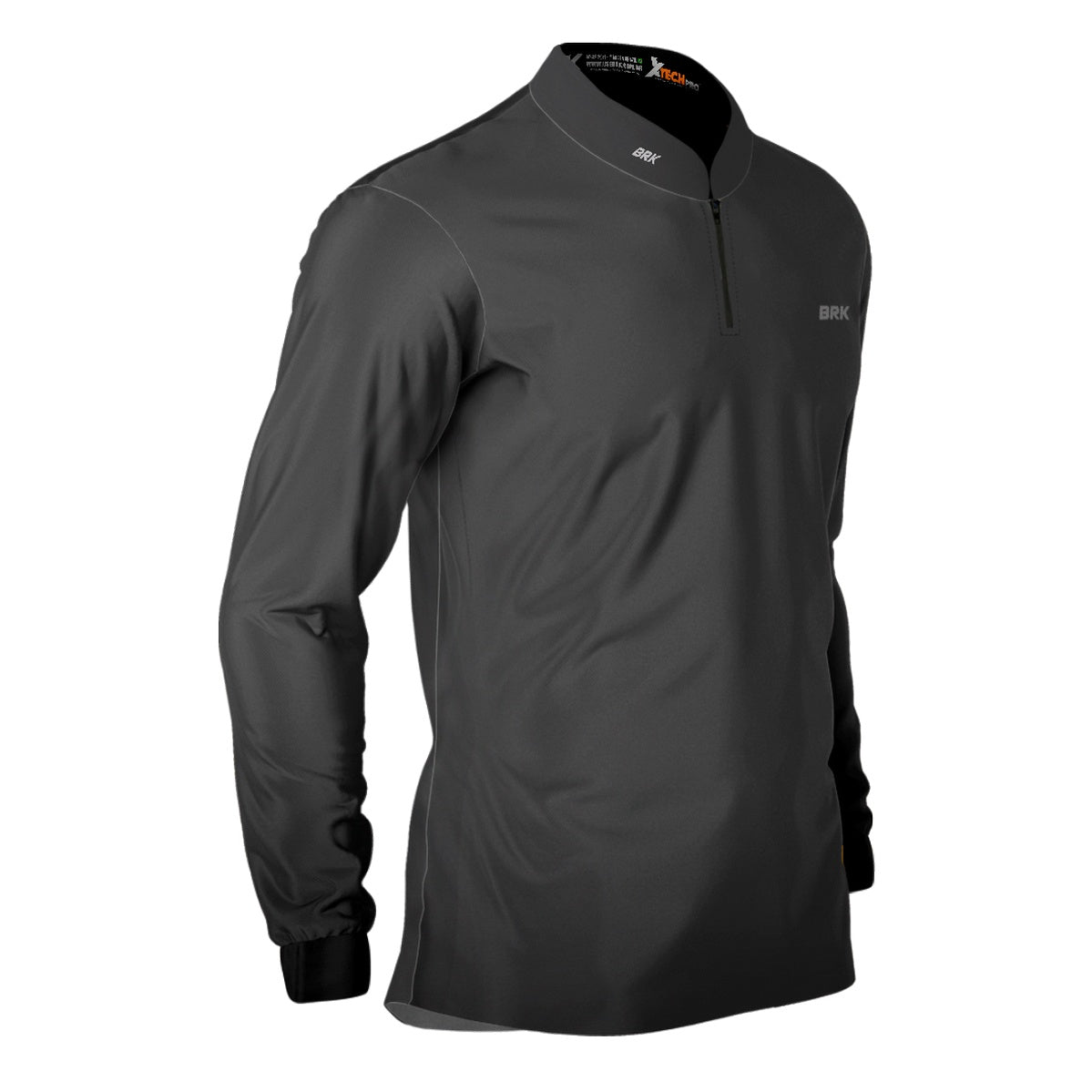 Camisa Brk Casual Unissex Basic Cinza com Proteção Solar UV50+ Envio Imediato