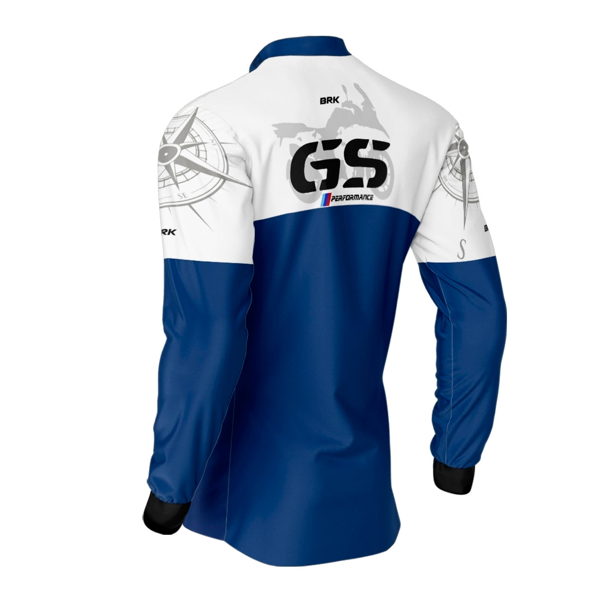 Kit Casal Camisas UV50 GS BMW Performance Azul com Proteção UV50