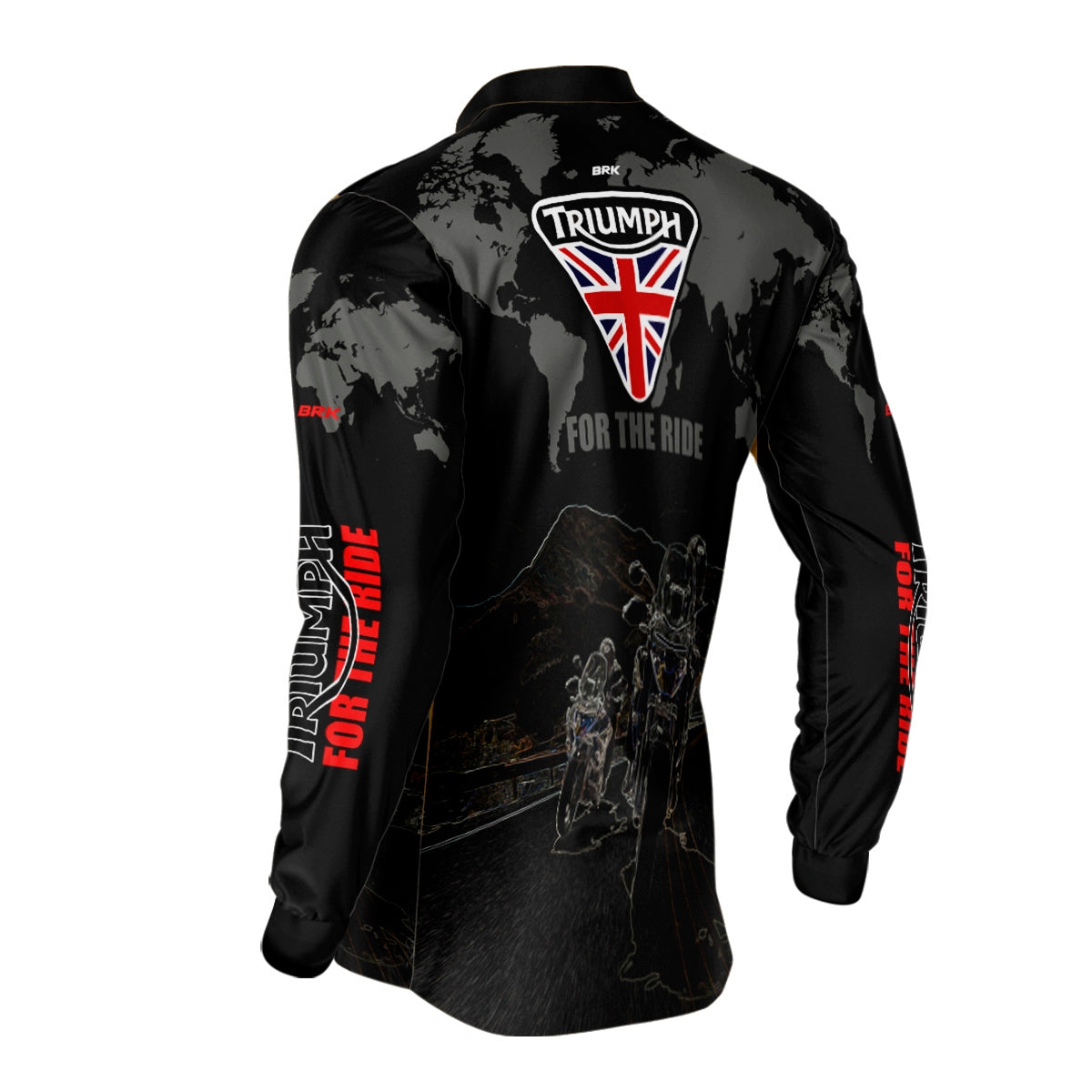 Kit Casal Camisas UV50 Triumph Tiger for the Ride com Proteção UV50