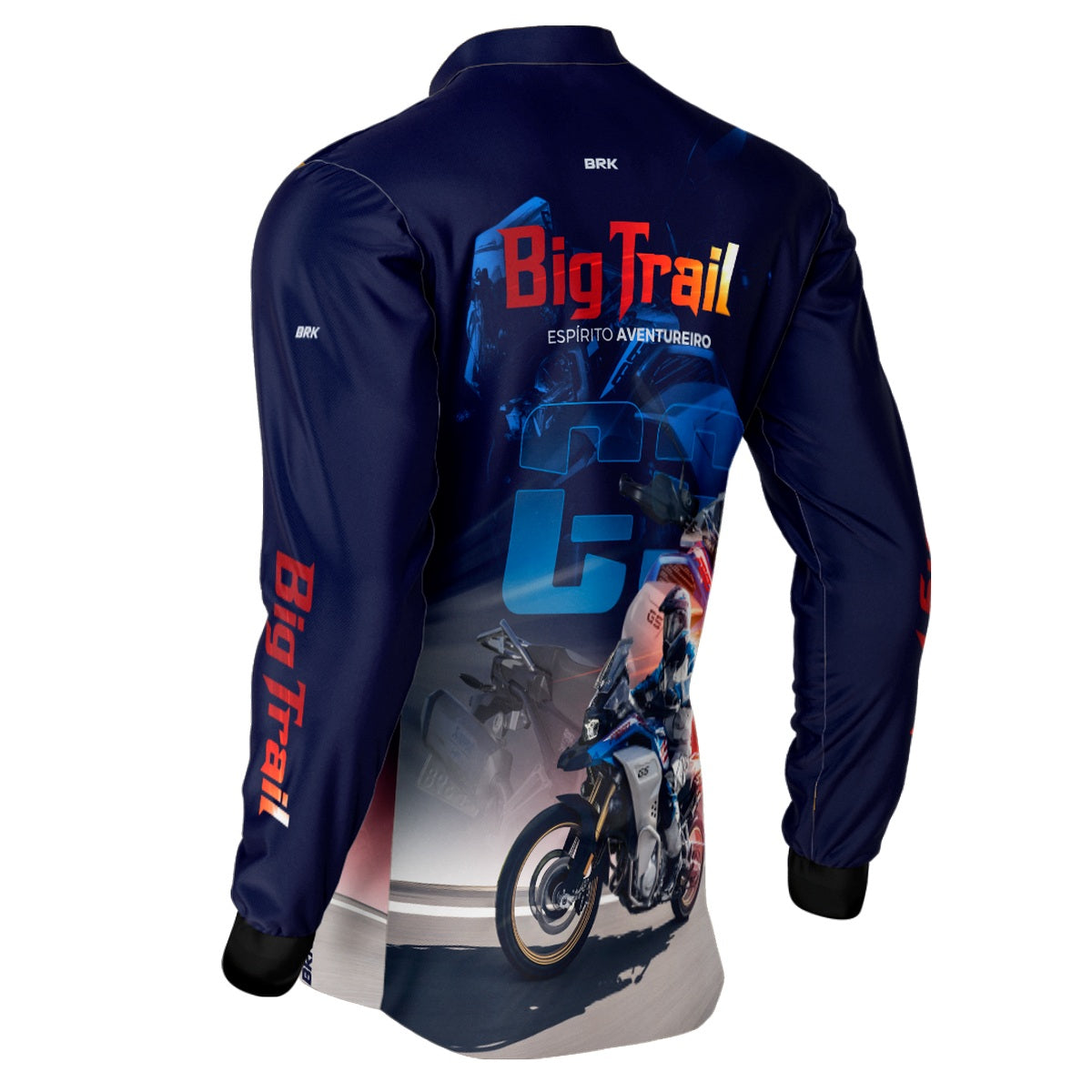 Camisa Motociclismo BRK F 850 GS Premium Azul com UV50+