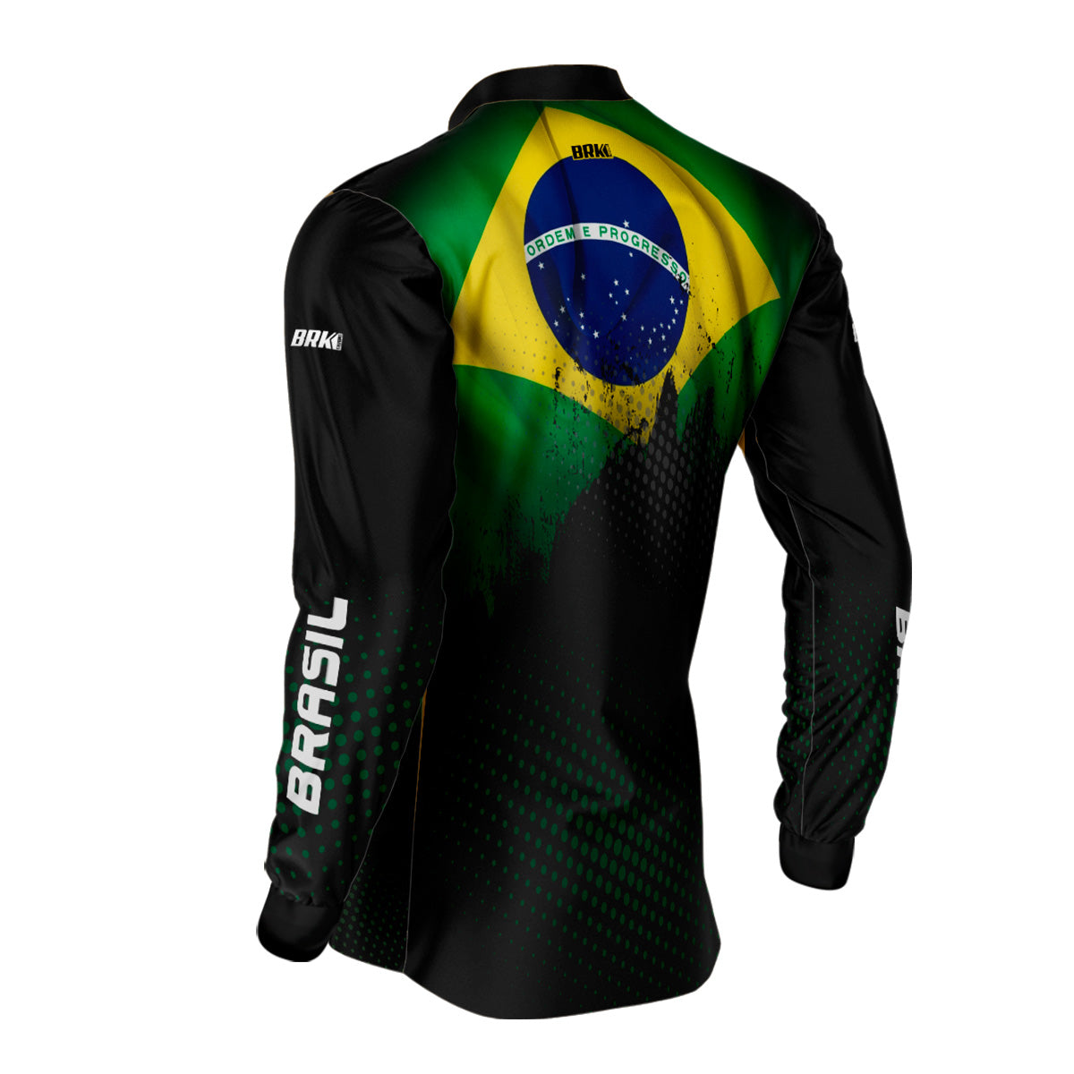 Kit Camisas UV50 Casal Bandeira do Brasil