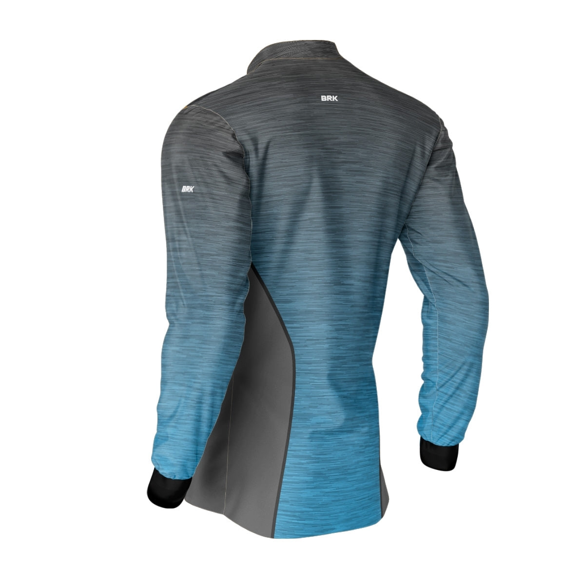 Camisa de Motociclismo Brk Mescla Cinza e Azul com Proteção Solar UV50+