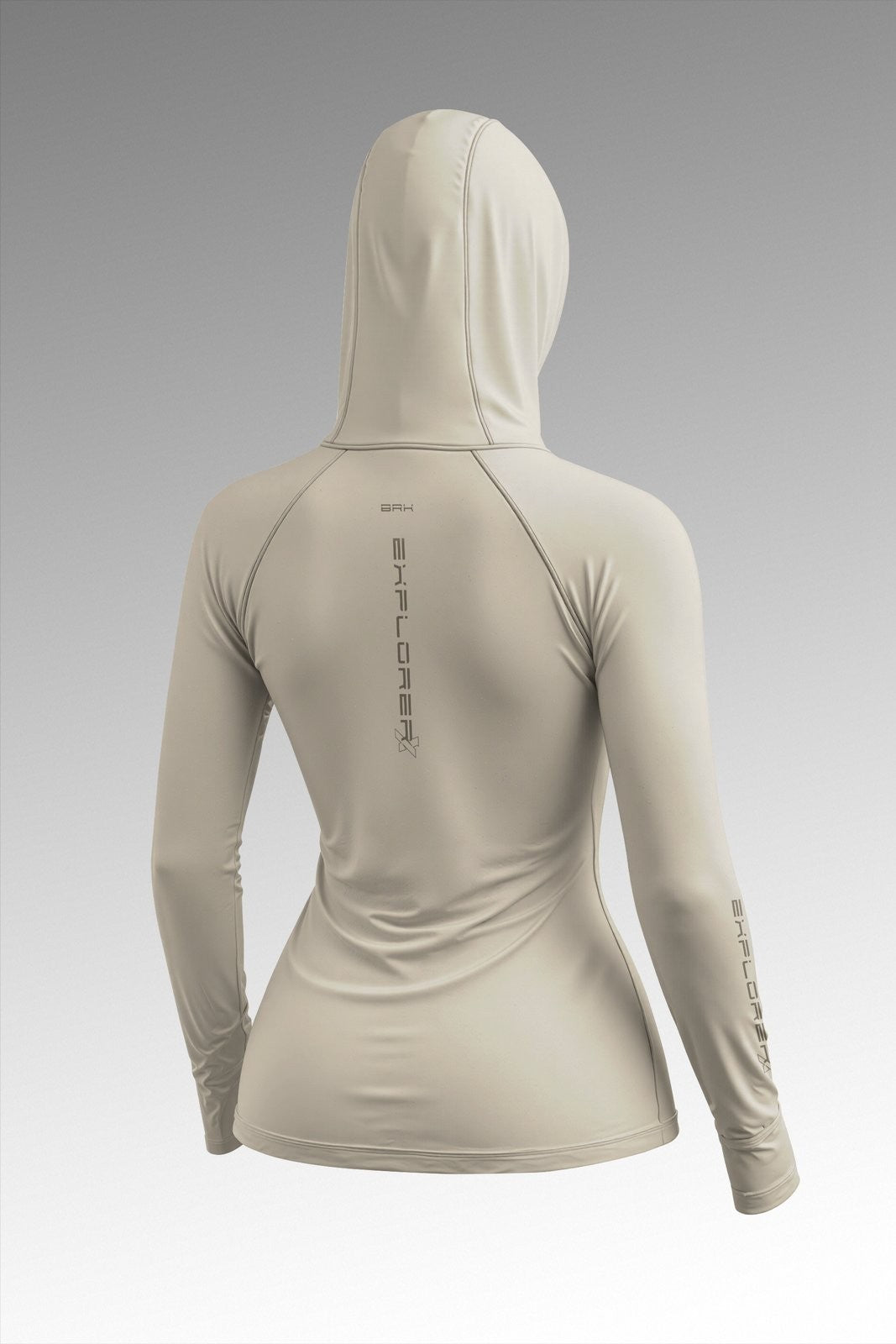Camisa FusionX Feminina Explorerx Creme Básica Off White com Proteção UV50+