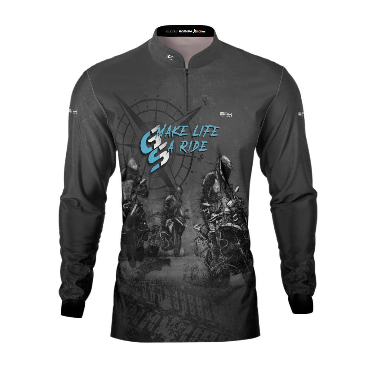 Camisa de Motociclismo Brk GS Life A Ride com Proteção Solar UV50+