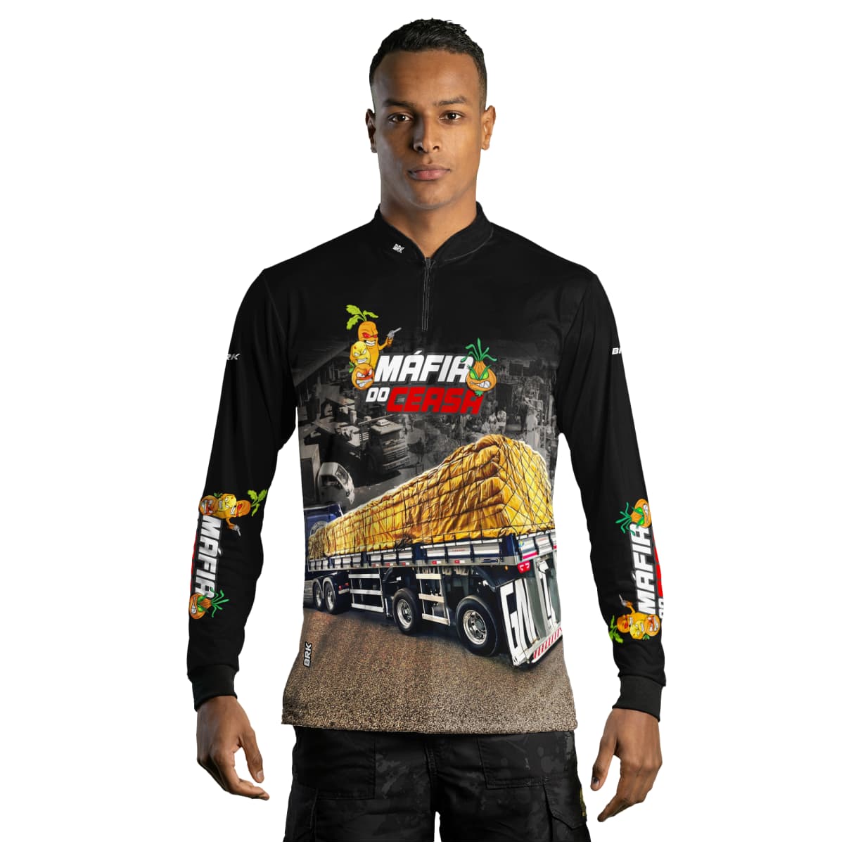 Camisa de Caminhão Brk Máfia do Ceasa com UV50+