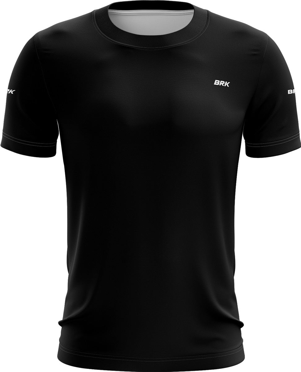 Camiseta Casual Brk Preta Lisa com UV50 Envio Imediato