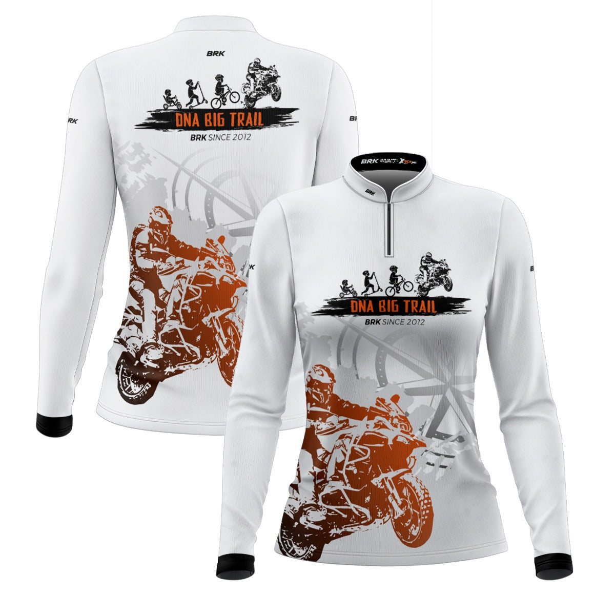 Camisa de Motociclismo Feminina Brk Evolução Big Trail com Proteção Solar UV50+