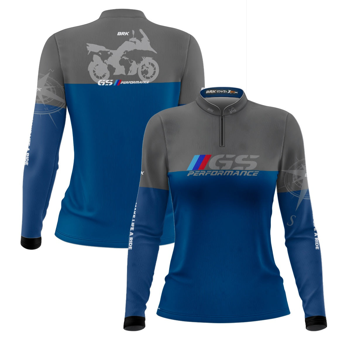 Camisa de Motociclismo Feminina Brk Big Trail GS Performance com Proteção Solar UV50+