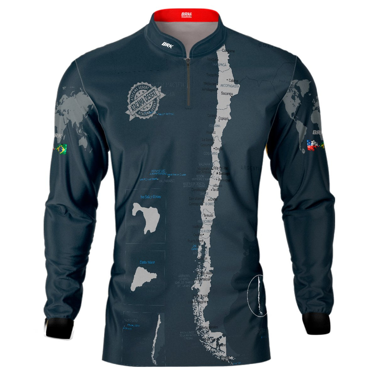 Camisa Expedição Brk Atacama Chile com Proteção Solar UV50 Envio Imediato
