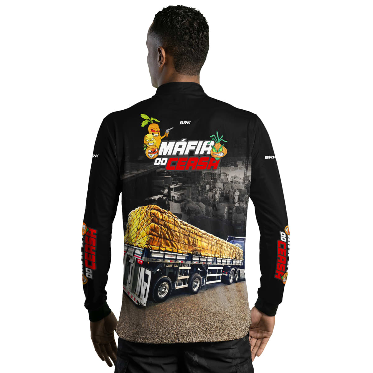 Camisa de Caminhão Brk Máfia do Ceasa com UV50+