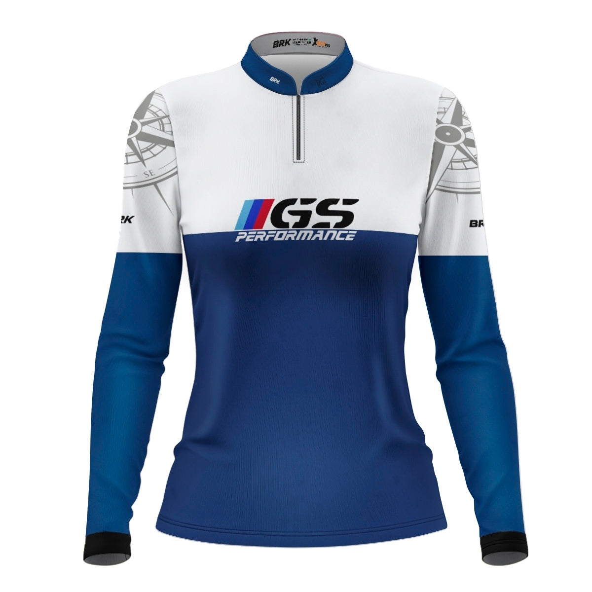 Kit Casal Camisas UV50 GS BMW Performance Azul com Proteção UV50