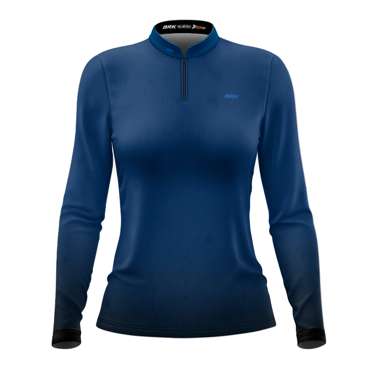 Camisa Feminina Brk Unissex Basic Azul Naval com Proteção Solar UV50+