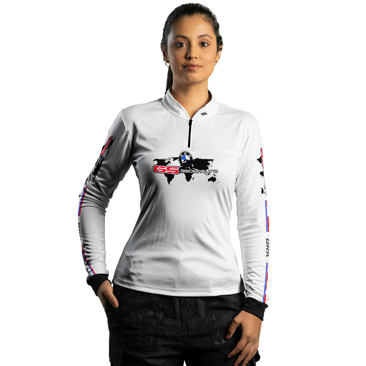 Camisa de Motociclismo Feminina Brk GS Adventure 03 com Proteção UV50+