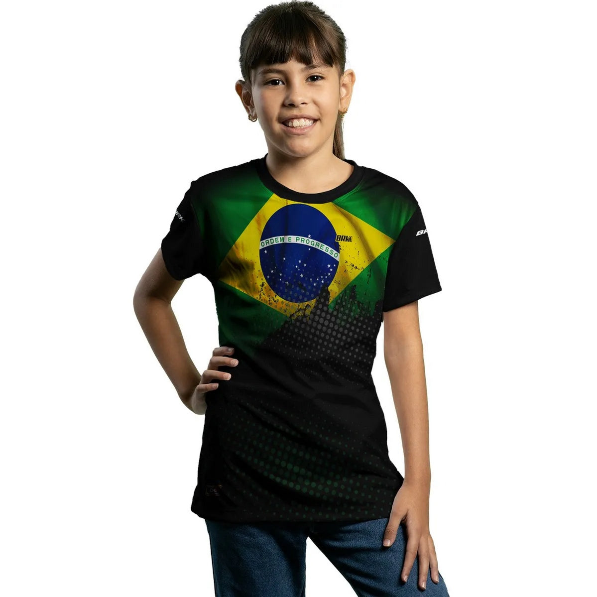 Camiseta Brk do Brasil Casual com Proteção UV50+