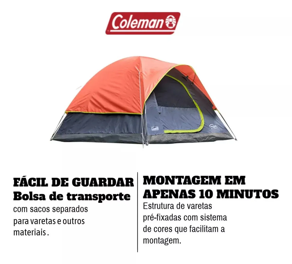 Barraca Camping Para 4 Pessoas Tulum Coleman