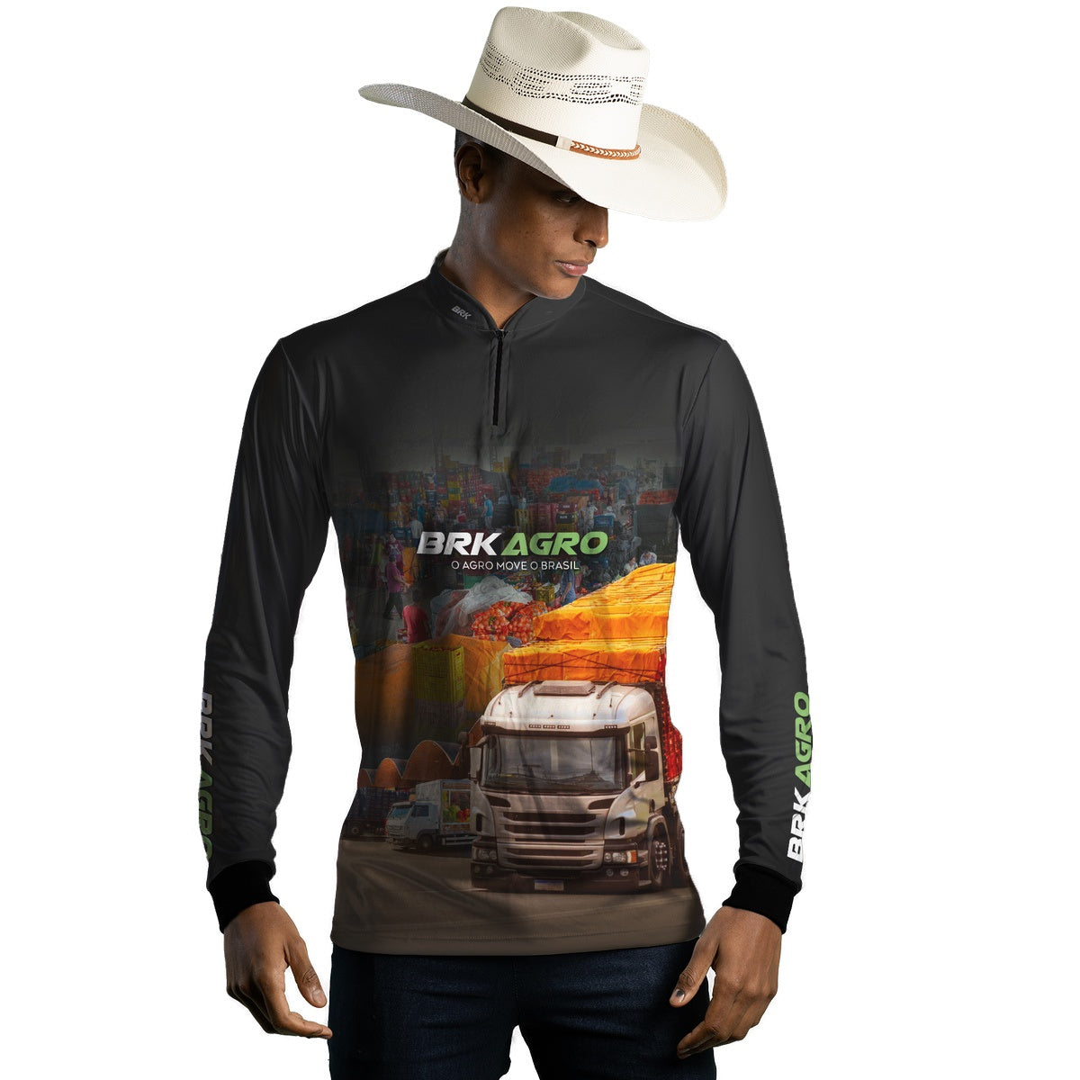 Camisa Agro Brk Ceasa Caminhão com Proteção Solar UV50+
