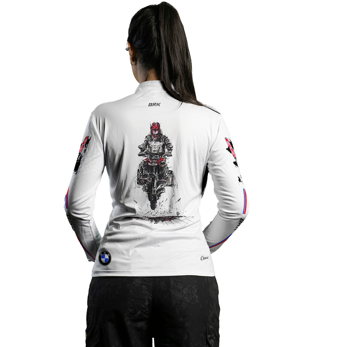 Camisa de Motociclismo Feminina Brk GS Adventure 03 com Proteção UV50+