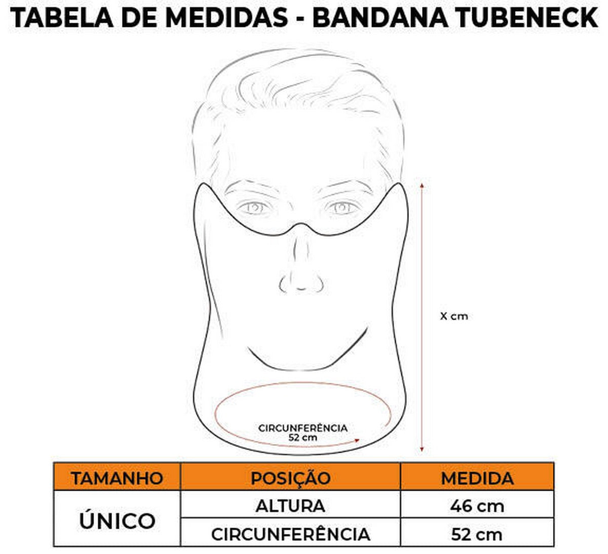 Bandana Tubeneck Brk Caveira com Proteção UV50+