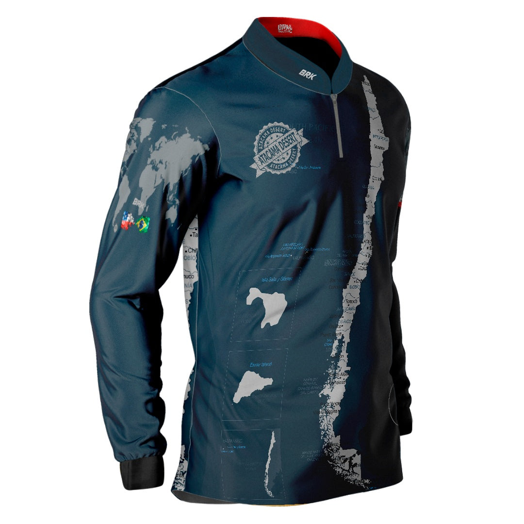 Camisa de Motociclismo Brk Expedição Atacama Chile com Proteção Solar UV50+