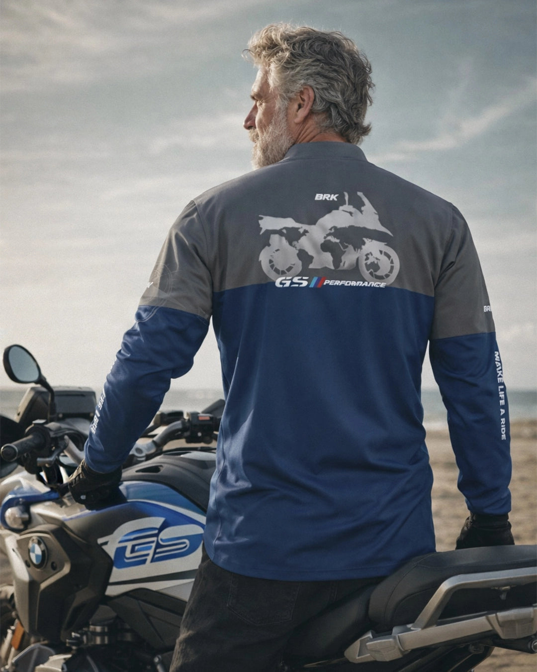 Camisa de Motociclismo Brk Big Trail GS Performance com Proteção Solar UV50+