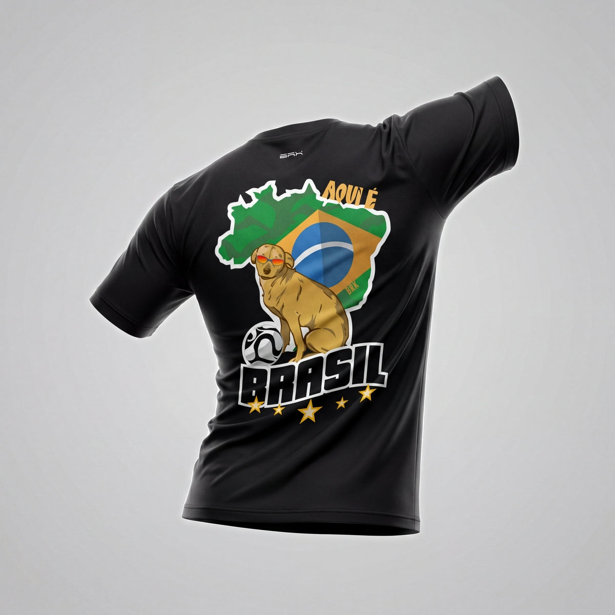 Camiseta Básica de Algodão Brk Aqui é Brasil