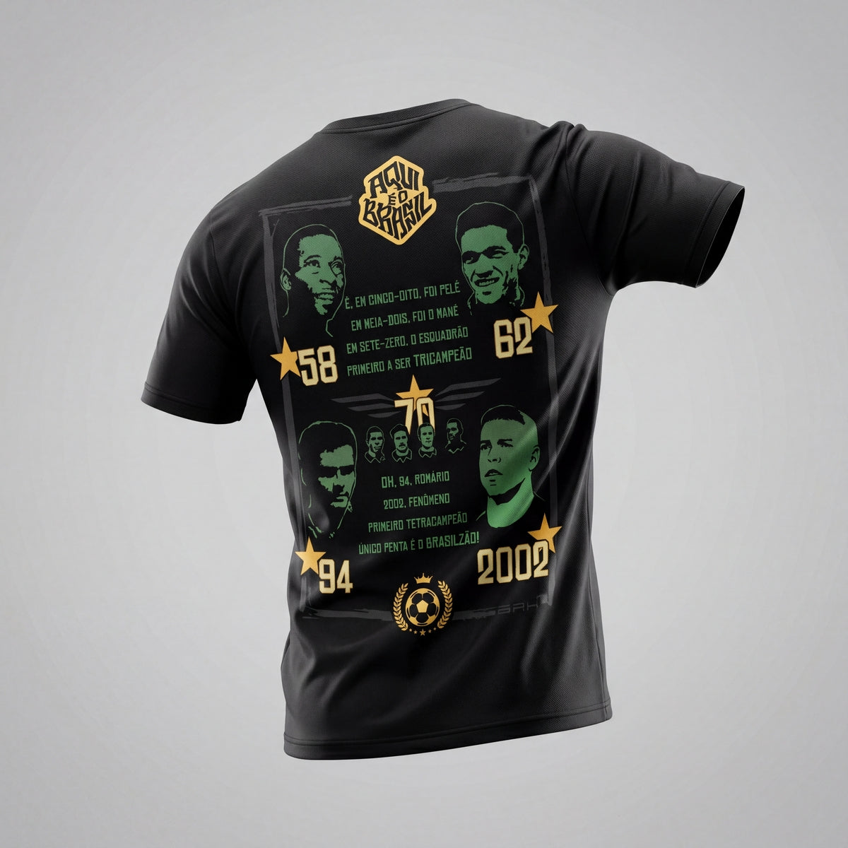 Camiseta Básica de Algodão Brk Brasil Música