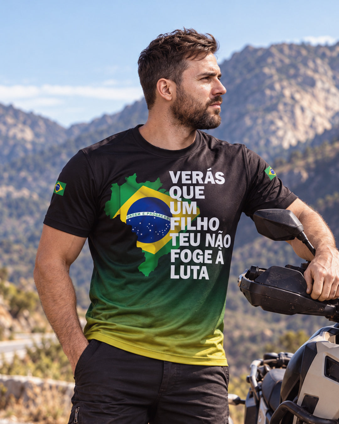 Camiseta Brasil Patriota Orgulho Brasileiro com Proteção UV50