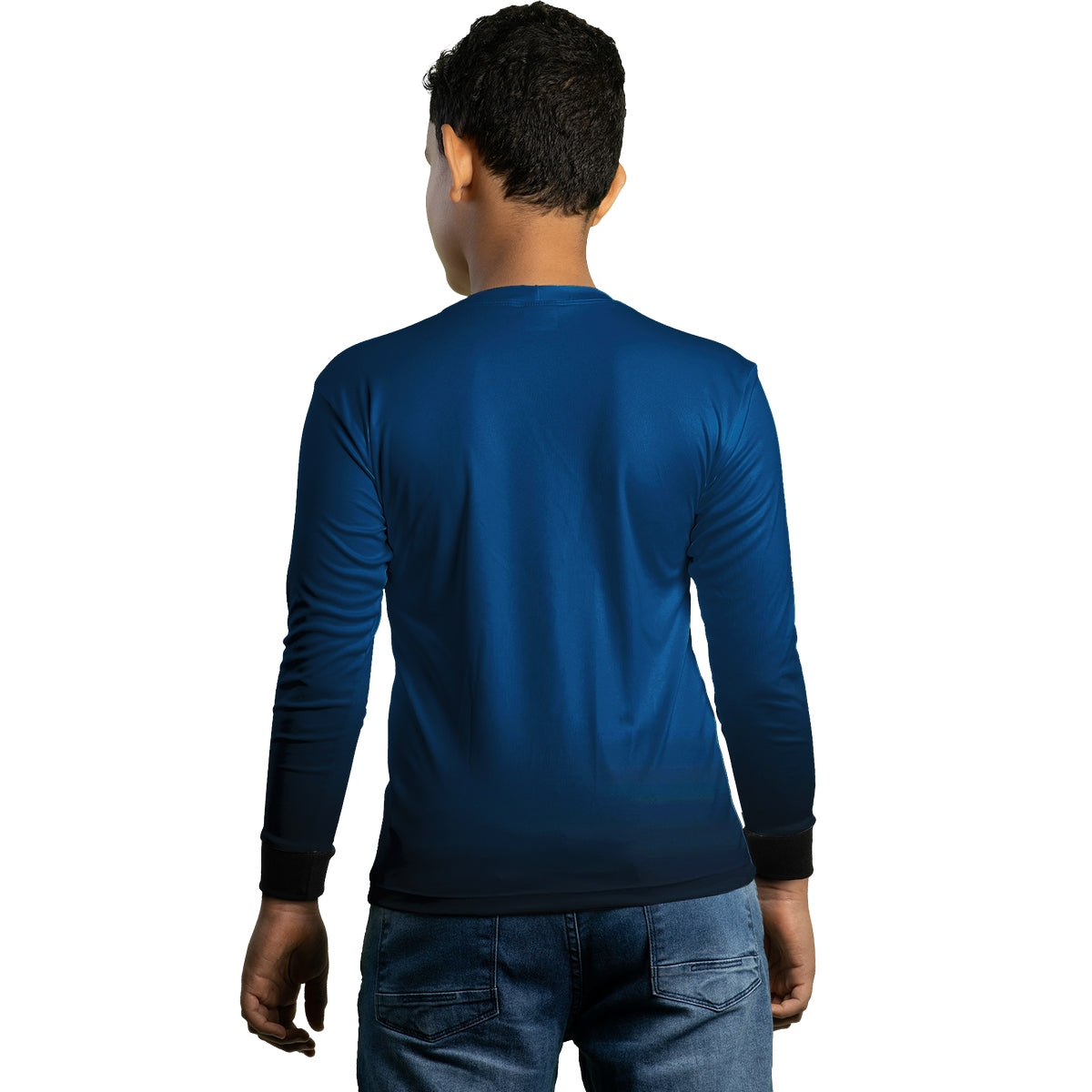 Camisa Motociclismo Brk Unissex Basic Azul Naval com Proteção Solar UV50+
