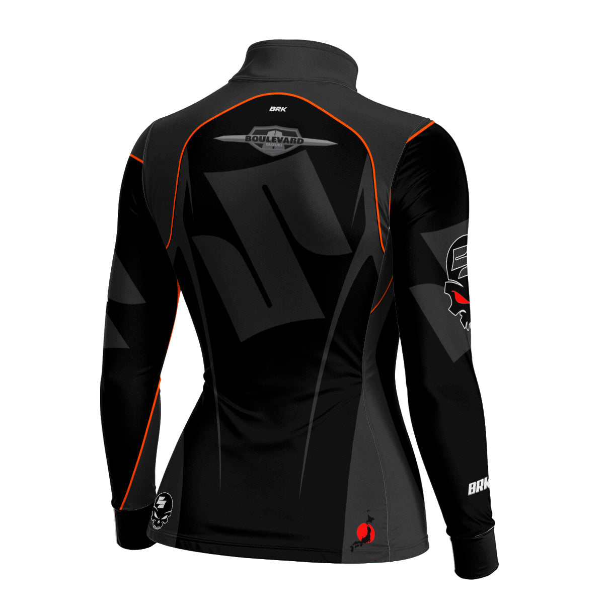 Camisa de Motociclismo Feminina Brk Suzuki Boulevard com Proteção UV50+