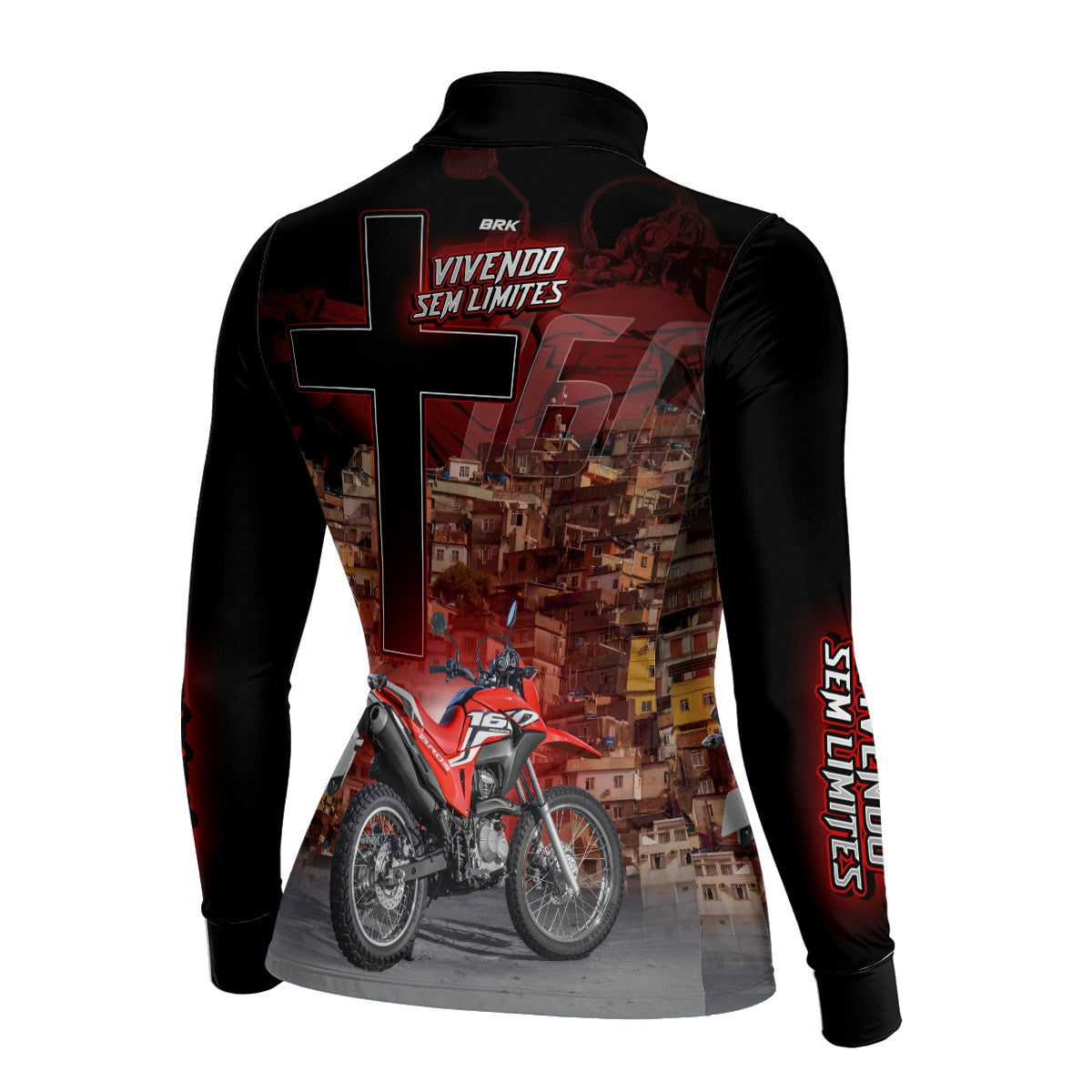 Camisa de Motociclismo Feminina Brk NRX 160 BROS com Proteção UV50+
