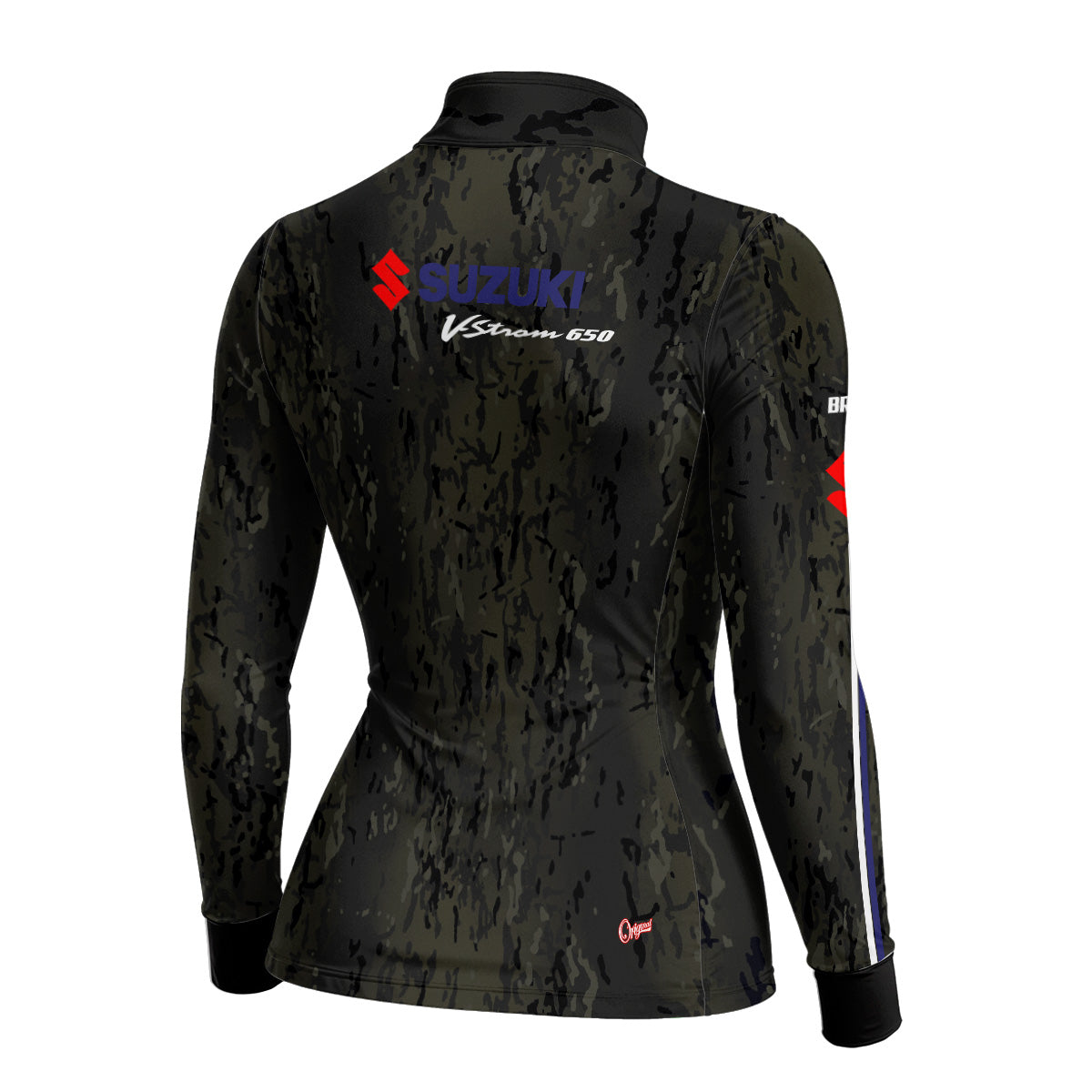 Camisa de Motociclismo Feminina Brk Suzuki VStrom 650 com Proteção UV50+