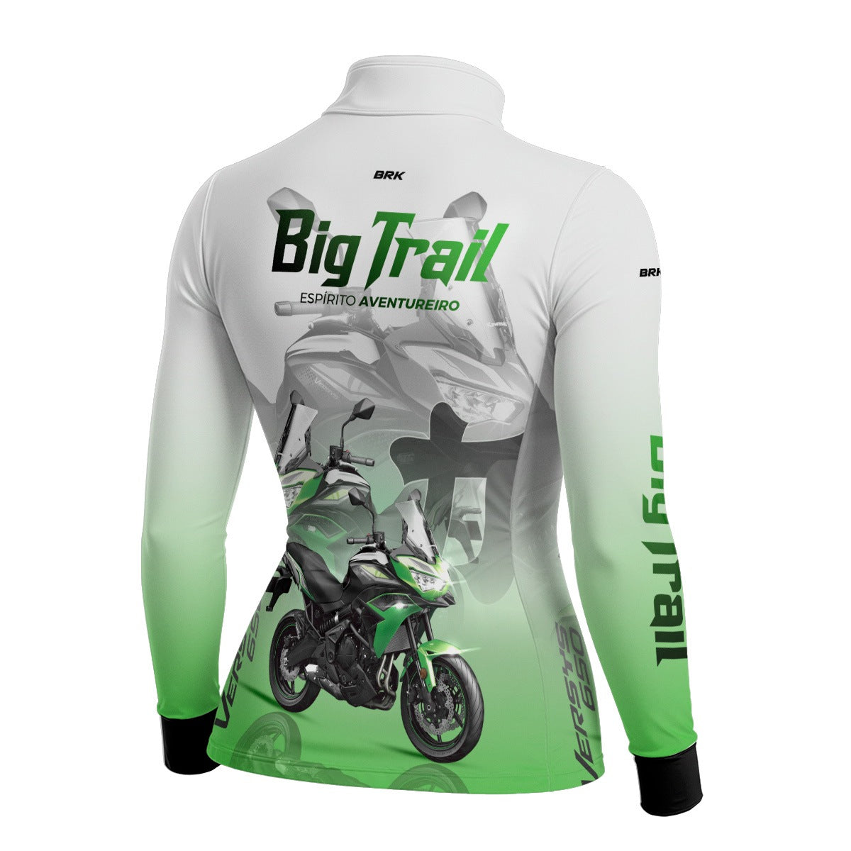 Camisa de Motociclismo Feminina Brk Big Trail Expedição Argentina com Proteção Solar UV50+