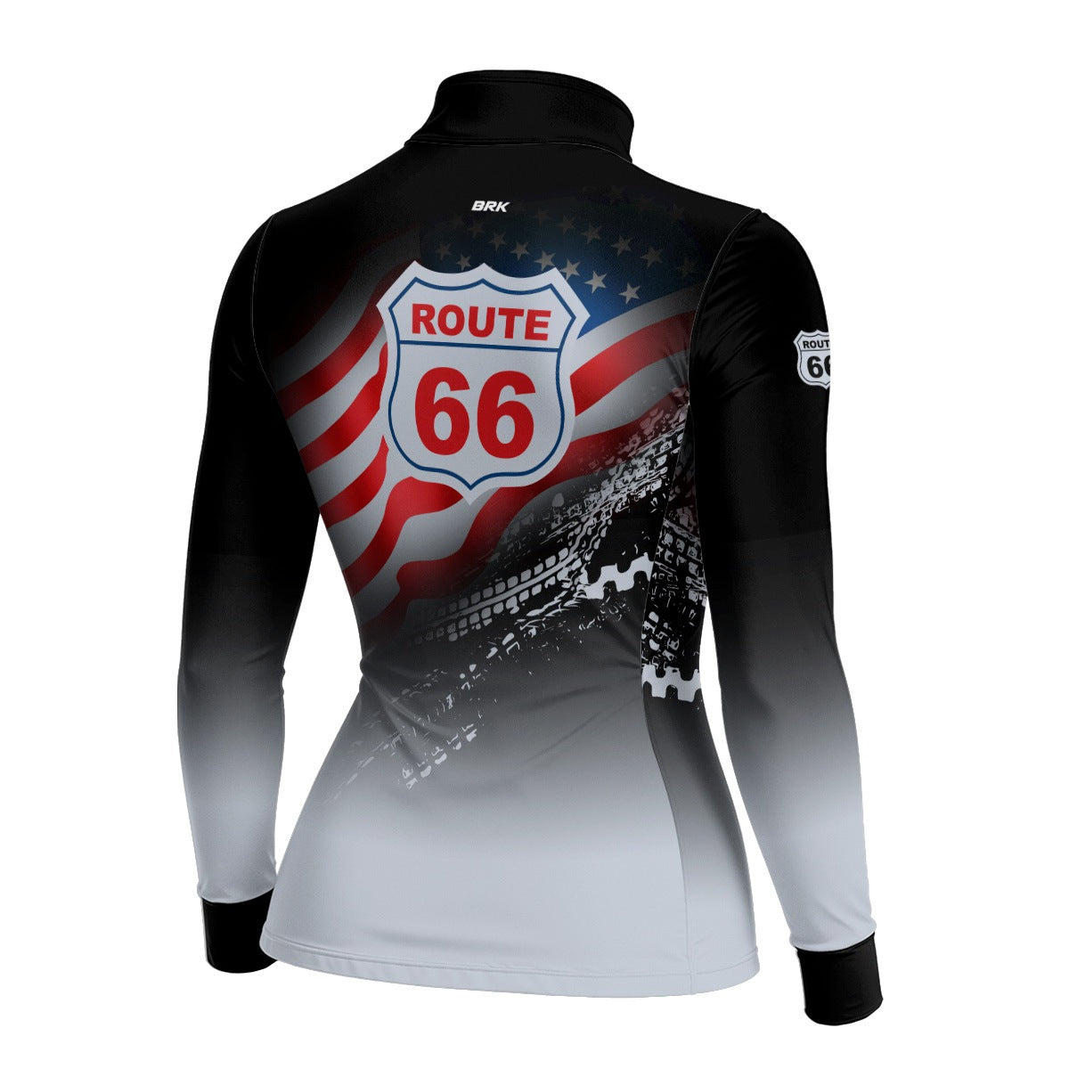 Camisa Motociclista BRK U.S Route 66 Estrada com UV50 +