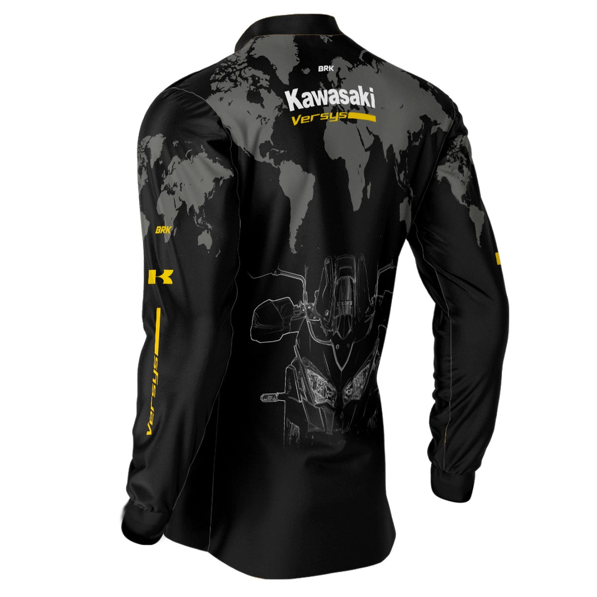 Camisa Brk Motociclismo Kawasaki Versys com Proteção Solar UV50+