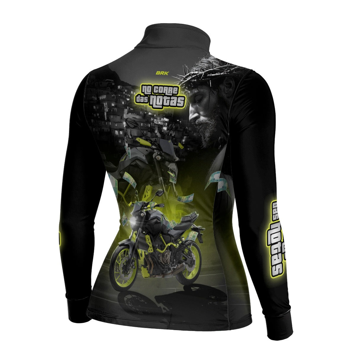 Camisa de Motociclismo Feminina Brk MT03 No Corre das Notas com Proteção UV50+