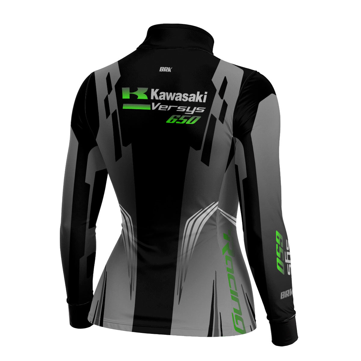 Camisa de Motociclismo Feminina Brk Kawasaki Versys 650 com Proteção UV50+