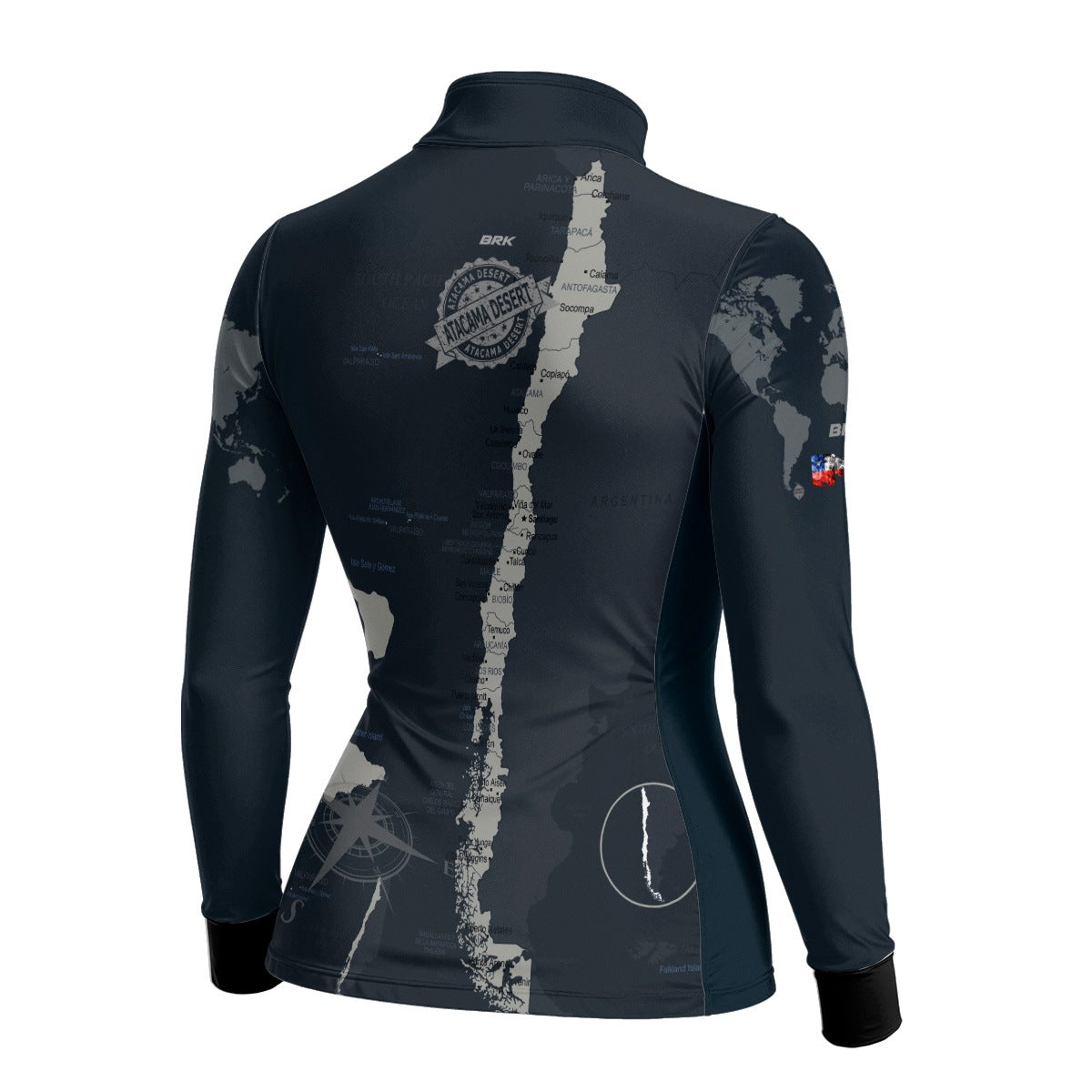 Camisa de Motociclismo Feminina Brk Expedição Atacama Chile com Proteção Solar UV50+