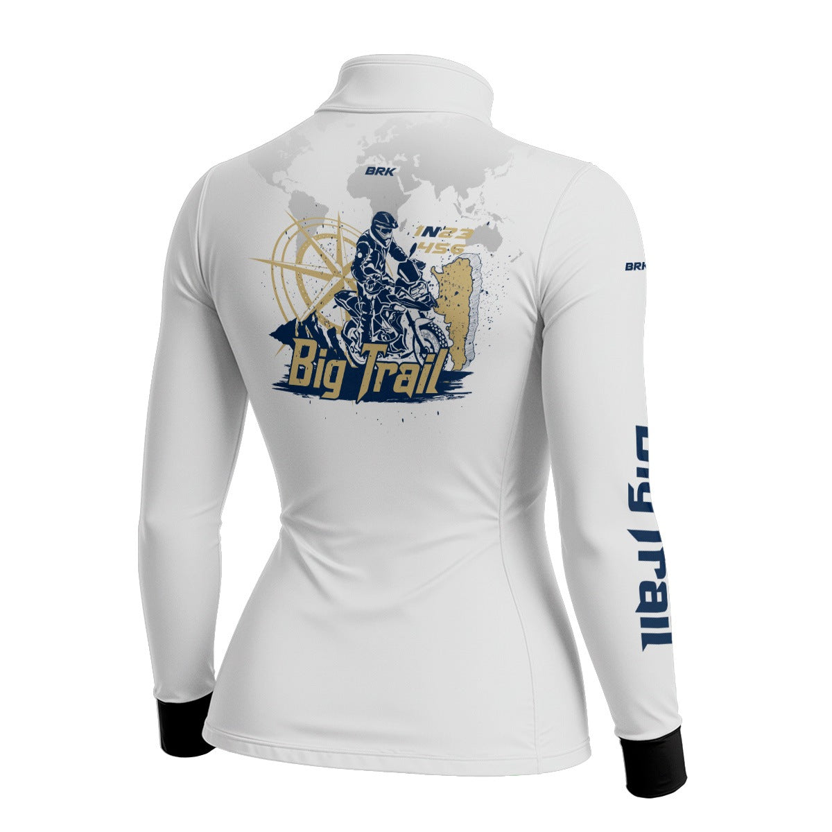 Camisa de Motociclismo Feminina Brk Big Trail Expedição Argentina com Proteção UV50+
