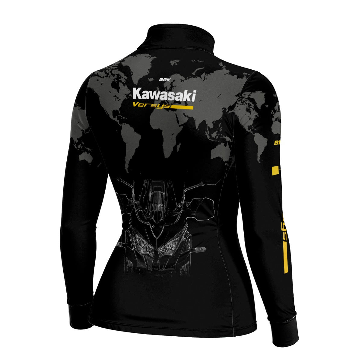 Camisa Feminina Brk Motociclismo Kawasaki Versys com Proteção Solar UV50+