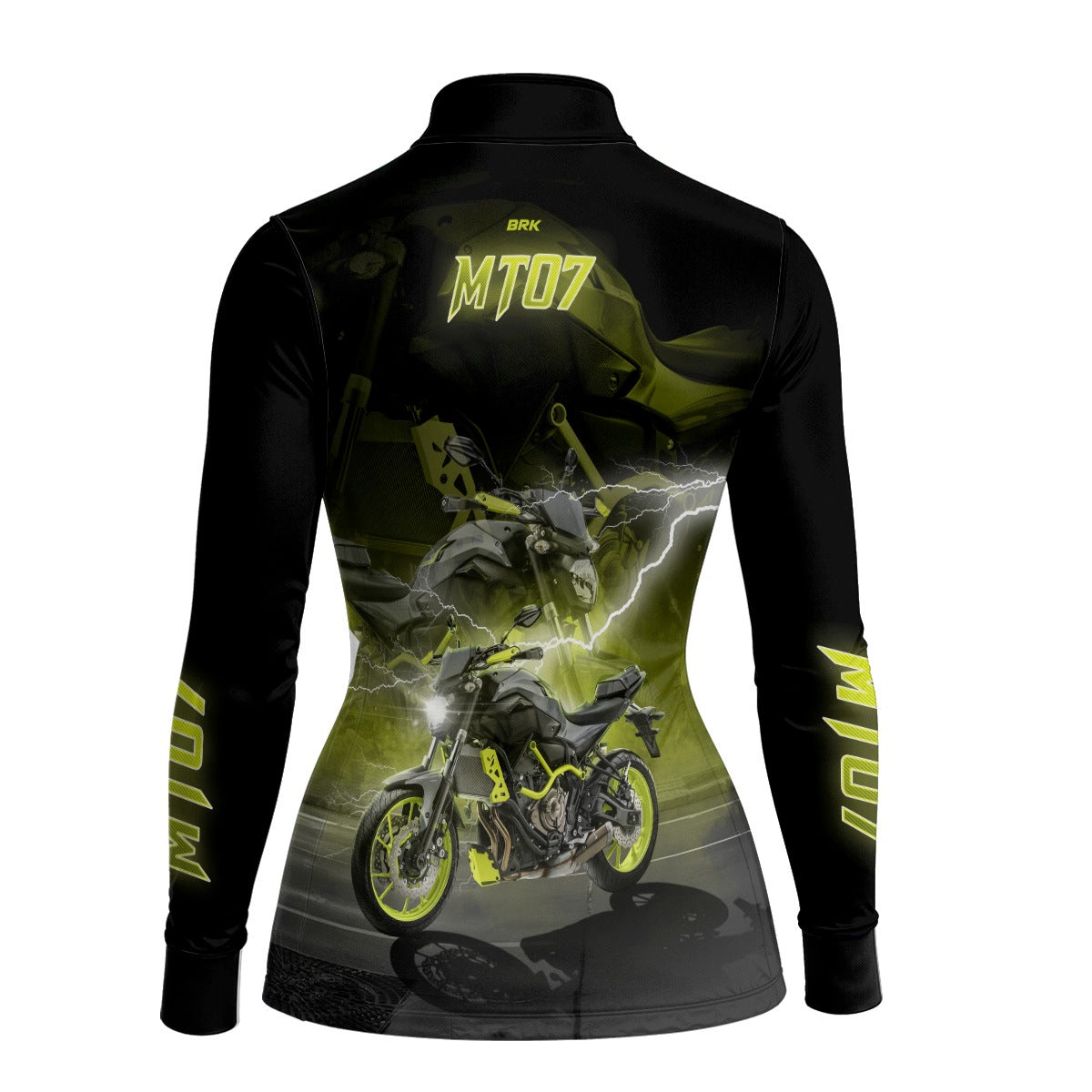 Camisa de Motociclismo Feminina Brk Yamaha MT 07 com Proteção UV50+