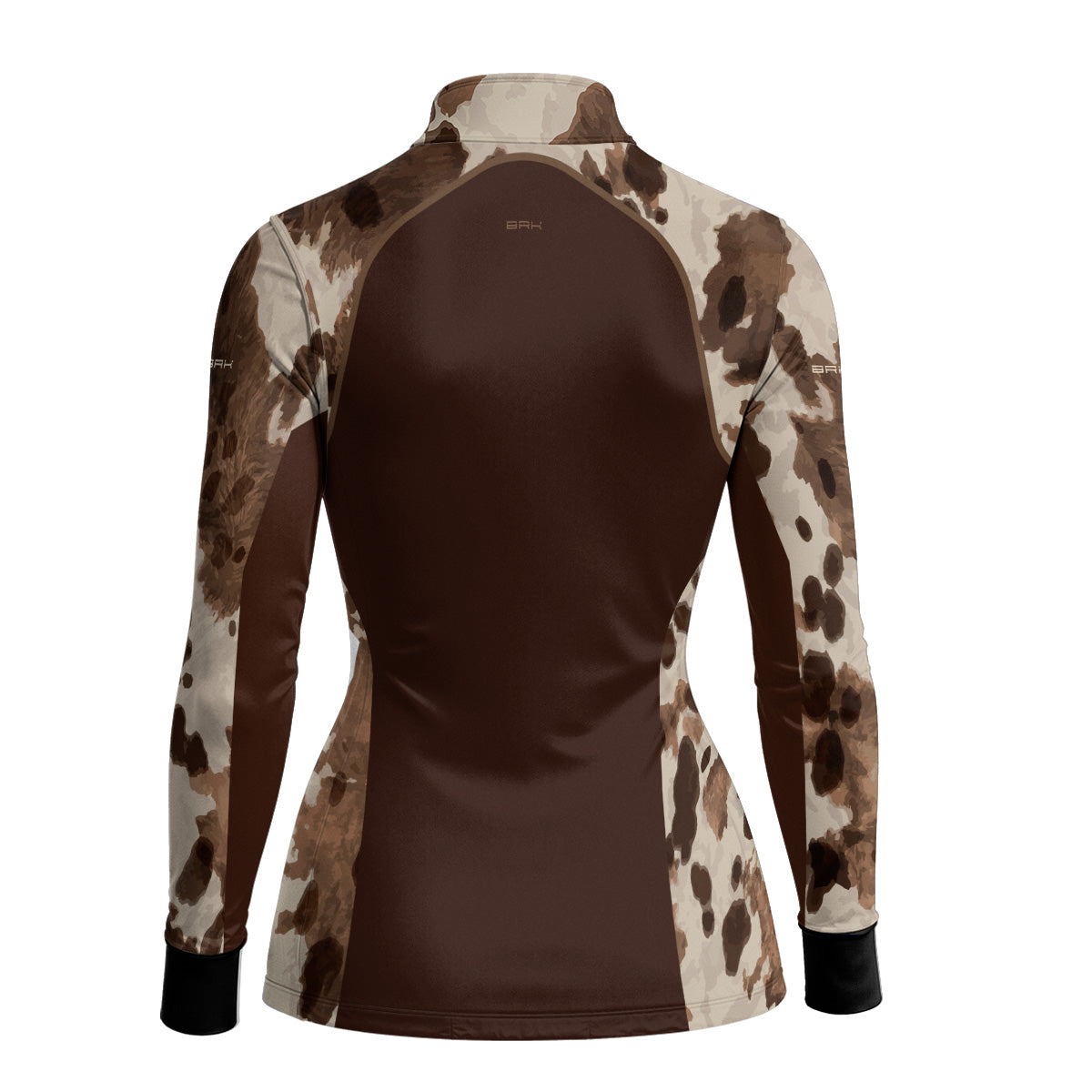 Camisa Agro Feminina BRK Pecuária Brown Print com Proteção Solar UV50+
