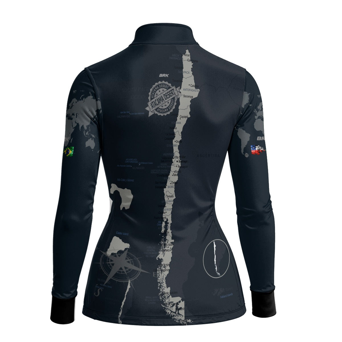 Camisa de Motociclismo Feminina Brk Expedição Atacama Chile com Proteção Solar UV50+